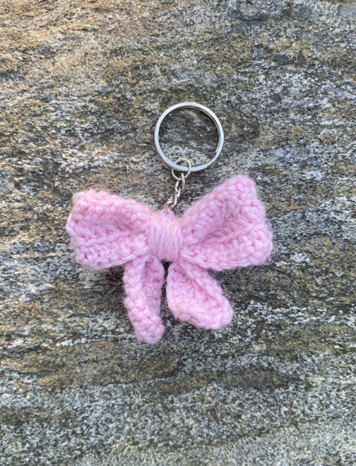 Bow Keychain Pink